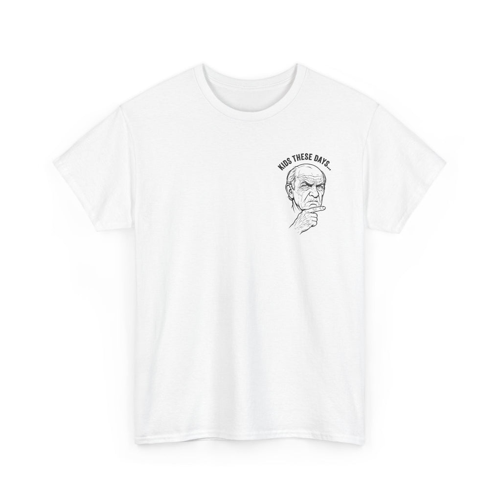 Vintage Thinker Graphic Tee — "Mind Them Bees" Minimalist Chest Print