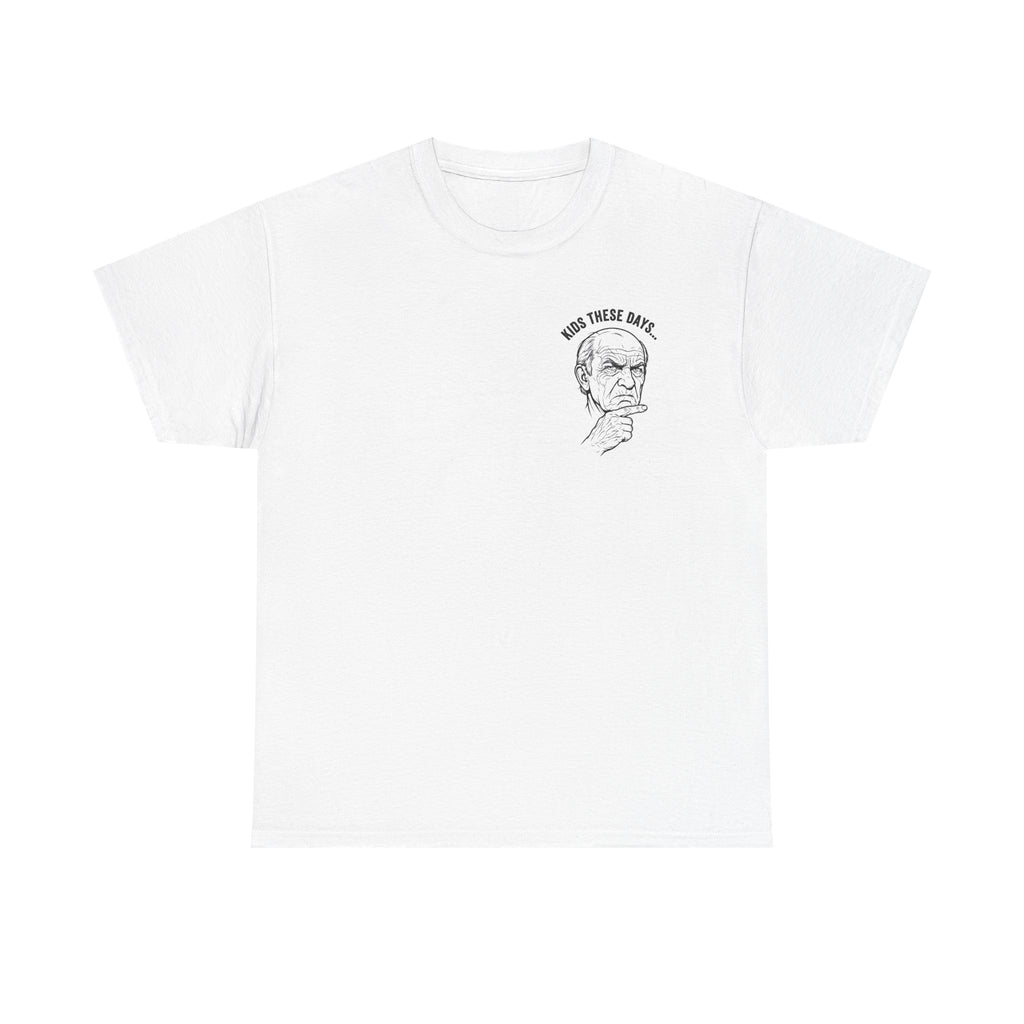 Vintage Thinker Graphic Tee — "Mind Them Bees" Minimalist Chest Print