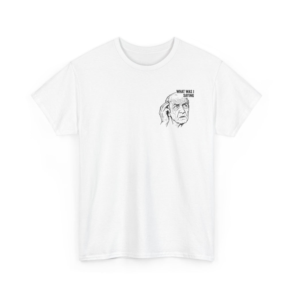 T-Shirt — Vintage Line Art Face Tee with "What Men? No. Me" Quote